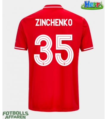 Nottingham Forest Oleksandr Zinchenko #35 Hemmatröja 2025-26 Kortärmad